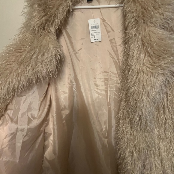 Windsor Beige Faux Fur Coat - Picture 3 of 4
